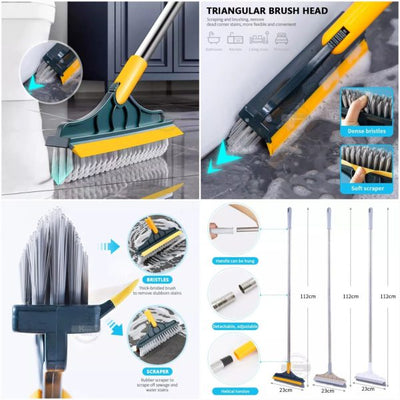 2 IN 1 FLOOR SCRUBBER WITH WIPE