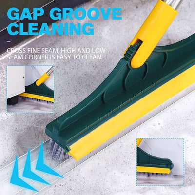 2 IN 1 FLOOR SCRUBBER WITH WIPE