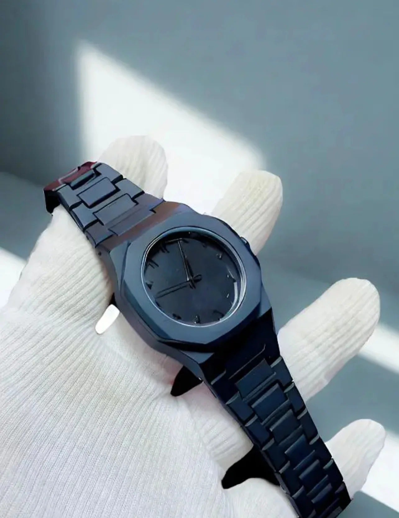 Full BLACK AURA Quartz Watch – Lightweight Design, , Premium Quality & Finish - Best Quality Analog Watch For Boys - Watch For Men | Full Black Color Watch