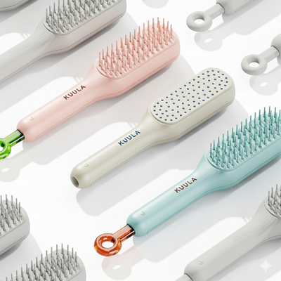 Self Cleaning Hair Comb (random Color)