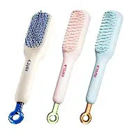 Self Cleaning Hair Comb (random Color)