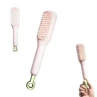 Self Cleaning Hair Comb (random Color)