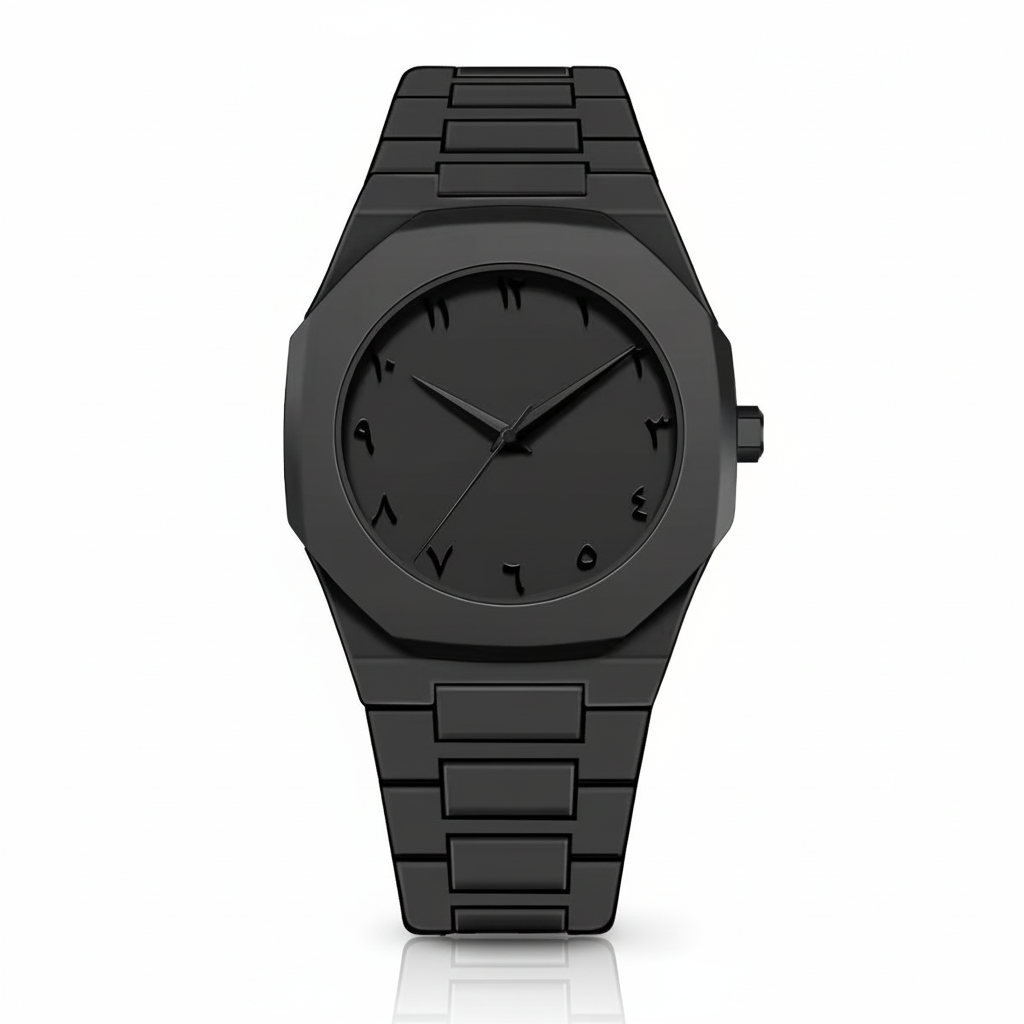 Full BLACK AURA Quartz Watch – Lightweight Design, , Premium Quality & Finish - Best Quality Analog Watch For Boys - Watch For Men | Full Black Color Watch